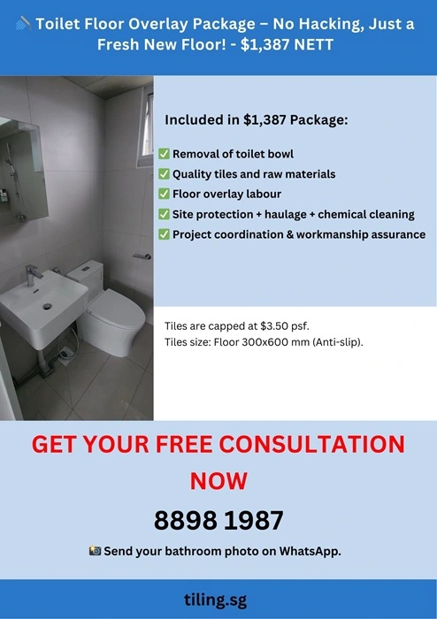 toilet-overlay-package-floor-package brochure of toilet overlay floor package in Singapore